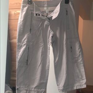 Ann Taylor Loft 3/4 length gray pants